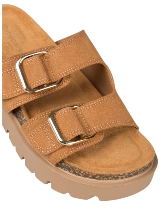 Women's Flat Sandals Flatforms Brown