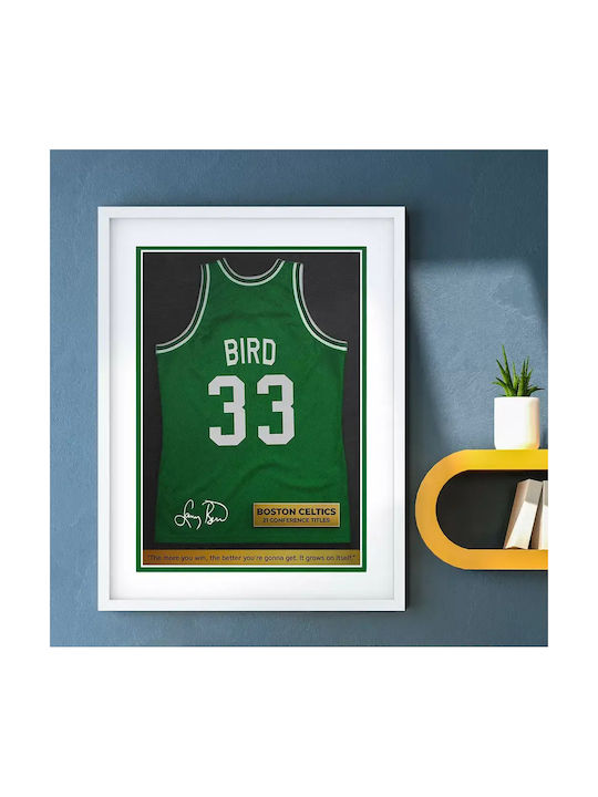 Poster NBA Boston Celtics LB SNK047 40cm x 50cm Premium Black Wooden Frame