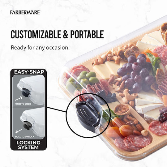 Kitchen Craft Плато За Сервиране На Сирена Пластмасово 30.5x40.5см