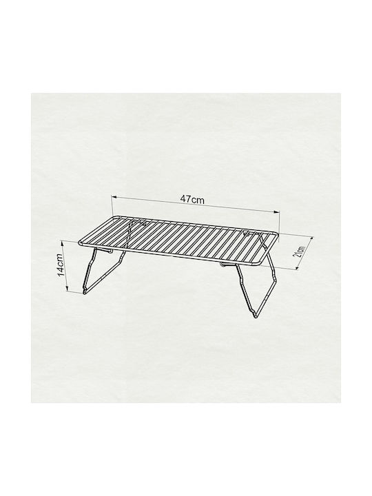 Tekno-Tel Tabletop Metal Base 22x47x14cm Black