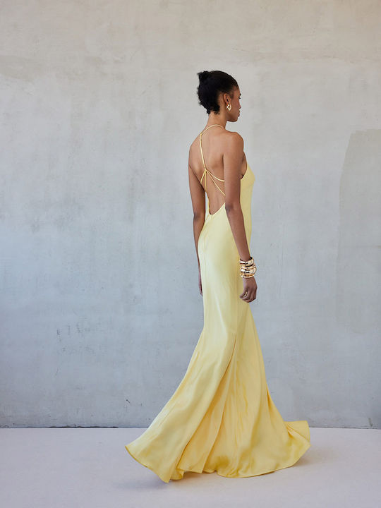 Summer Maxi Dress Butter Yellow
