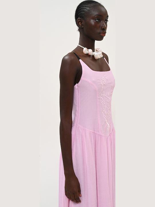 Summer Midi Dress Pink