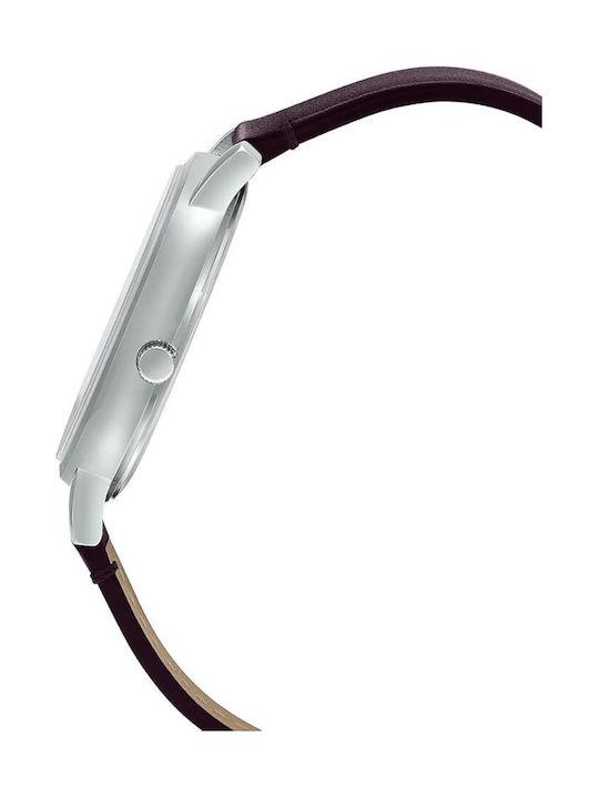 Casio Enticer Ρολόι Μπαταρίας με Δερμάτινο Λουράκι