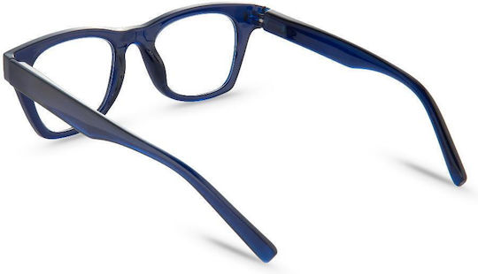 Nordic Vision Damen Lesebrillen +3.50 in Hellblau Farbe