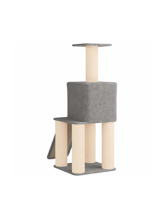 vidaXL Scratching Post Cat Tree Gray 56x95x146cm