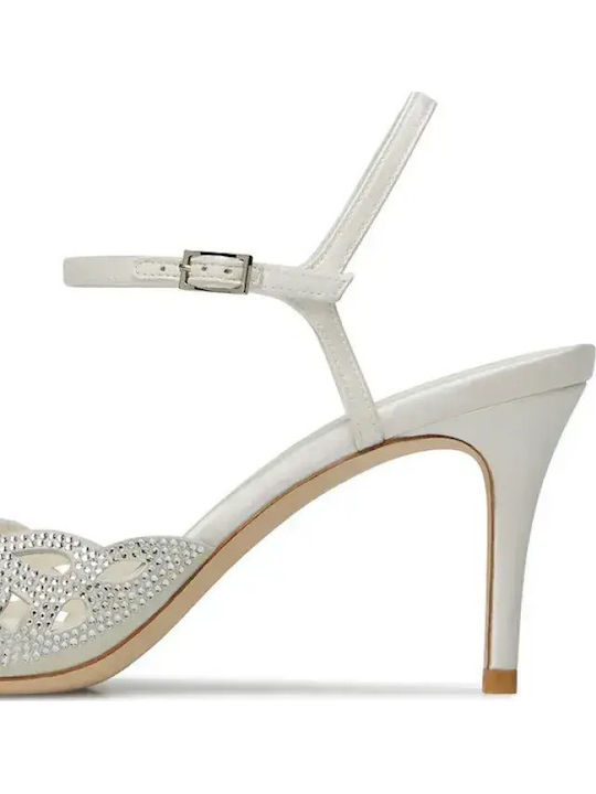 Fabric White Sandals