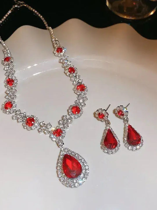 Choker Mit Träne Design Rote Choker Mit Träne Design Rote