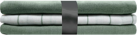 Prosop De Ceai Din 100% Bumbac Verde 50x70cm 3 Bucăți