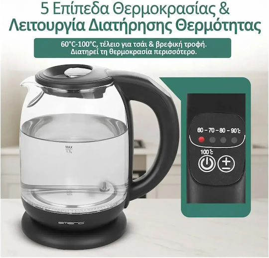 Emerio WK-119255 Kettle 1.7lt 2200W Black