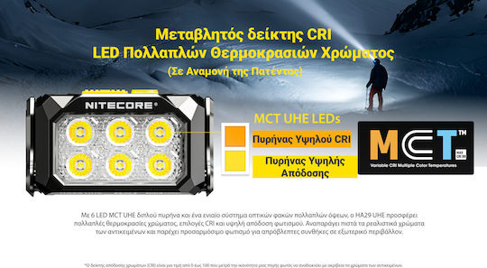 NiteCore Φακός Κεφαλής LED με Μέγιστη Φωτεινότητα 1200lm