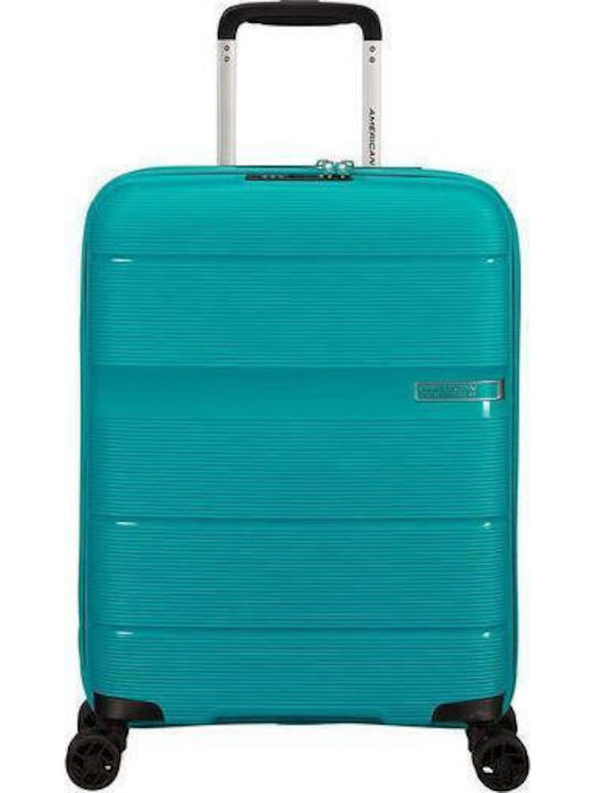 American Tourister Linex Spinner Cabin Travel Suitcase Turquoise Height 55cm