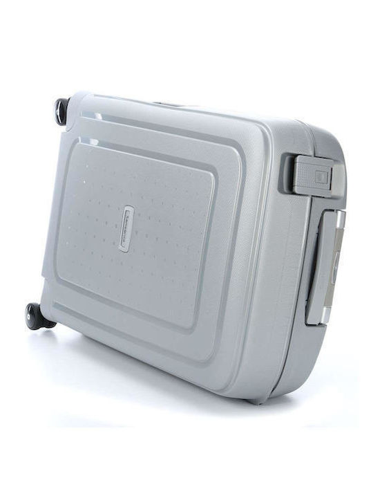 Samsonite S'cure Spinner Куфар За Пътуване Ръчен Багаж Сребърен Височина 55см