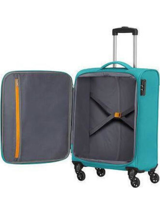 American Tourister Heat Wave Cabin Travel Suitcase Mint Height 55cm