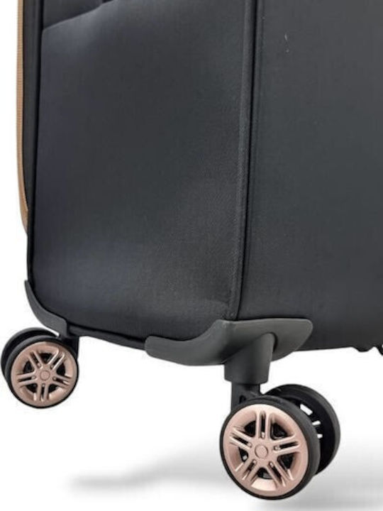 Diplomat Monaco Cabin Travel Suitcase Black Height 45cm