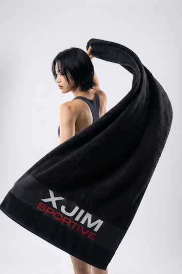 SteweHome Cotton Black Beach Towel 140x70cm