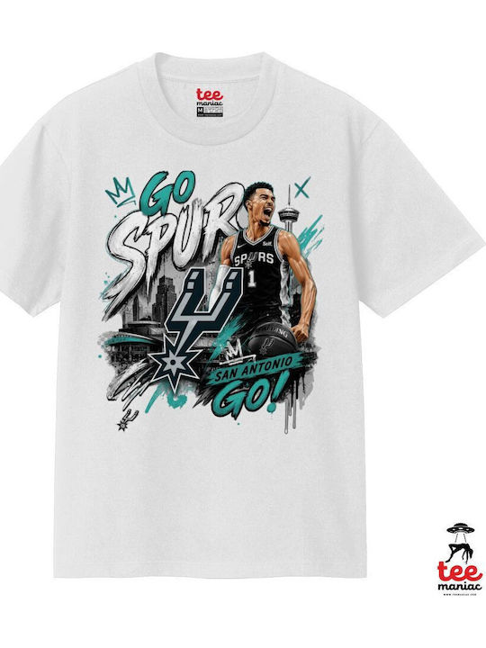 Victor Wembanyama Basketball Λευκο Κλασικό T-shirt Διπλής Ραφής Χωρίς Πλευρικές Ραφές 100% Βαμβάκι Vegan & Oeko-tex Πιστοποιημένο Victor Wembanyama Basketball Λευκο Κλασικό T-shirt Διπλής Ραφής Χωρίς Πλευρικές Ραφές 100% Βαμβάκι Vegan & Oeko-tex Πιστοποιημένο