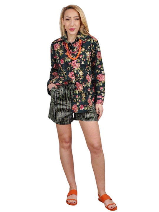Set Pentru Femei cu Pantaloni Scurți Verzi