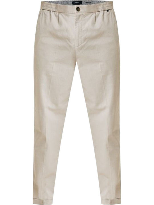 Men's Trousers Chinos Elastic Light Grey Melange