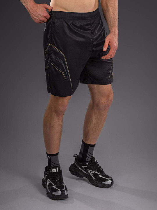 Sport Herren Shorts Schwarz/Gold