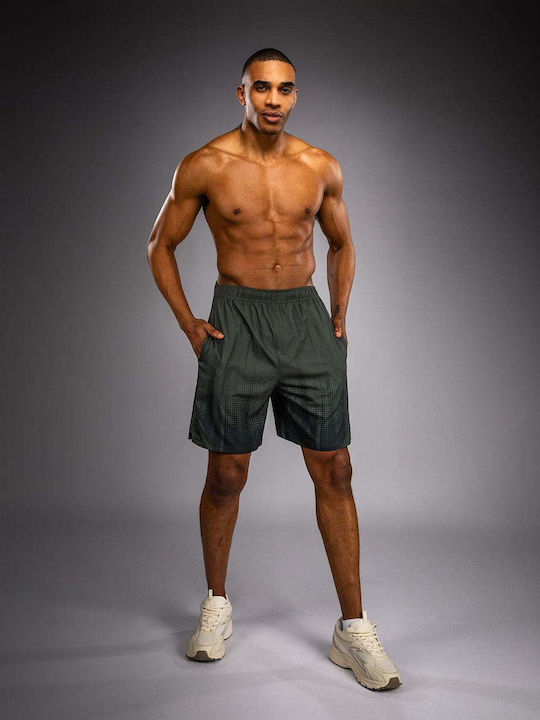 Sport Herren Shorts Khaki/Dunkelgrün