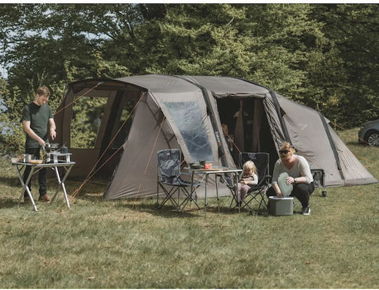 Easy Camp Kullen 6 Air Camping Tent Brown 3 Seasons for 6 People 600x380x200cm