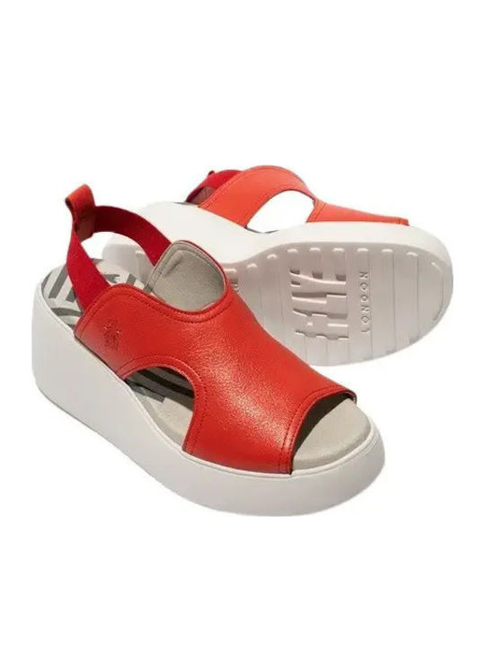 Women's Red Summer Platforms