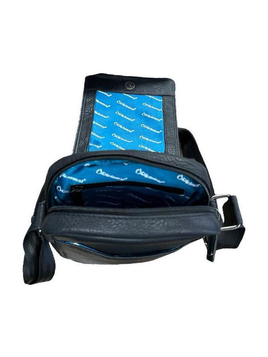 Leather Men's Shoulder / Crossbody Bag Black