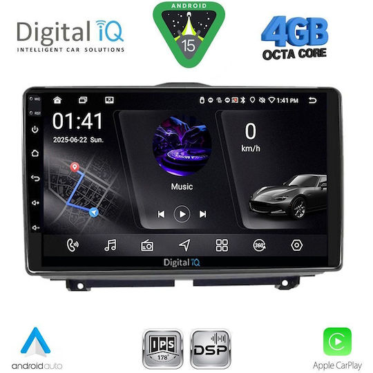 Digital IQ Ηχοσύστημα Αυτοκινήτου για Lada Granta 2012-2026 (Bluetooth/USB/WiFi/GPS/Apple-Carplay/Android-Auto) με Οθόνη Αφής 9"