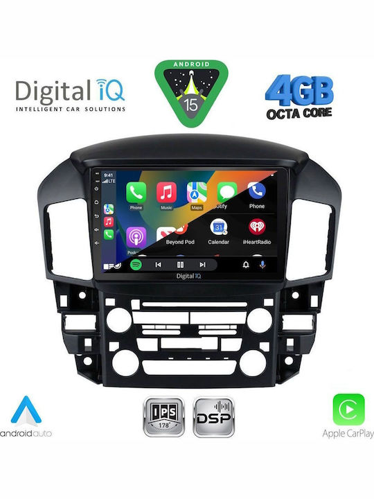 Digital IQ Car Audio System for Lexus RX300 1998-2003 Bluetooth USB WiFi GPS Apple CarPlay Android Auto with 9" Touch Screen