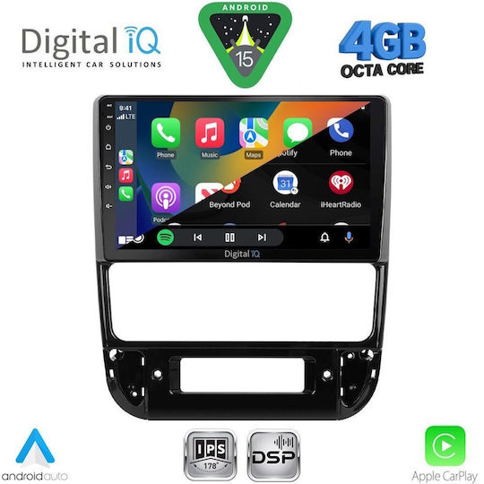 Digital IQ Car Audio System for Peugeot 406 1998-2004 (Bluetooth/USB/WiFi/GPS/Apple CarPlay/Android Auto) with 9" Touch Screen