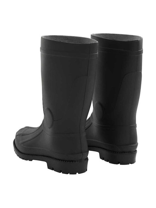 vidaXL Sicherheitsgummistiefel Knie Schwarz