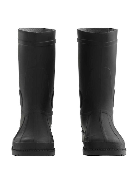 vidaXL Sicherheitsgummistiefel Knie Schwarz