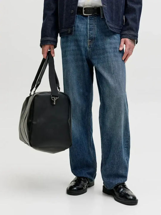 Men's Jeans Pants With Relaxed Baggy Fit Blue Denim