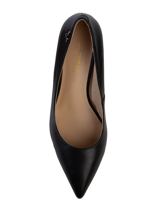 Leder Pumps Schwarze