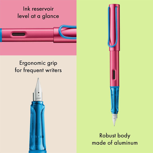 Lamy Al-star Писалка Medium Синя от Алуминий с Синьо Мастило