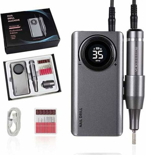 Nail Drill Battery Gray