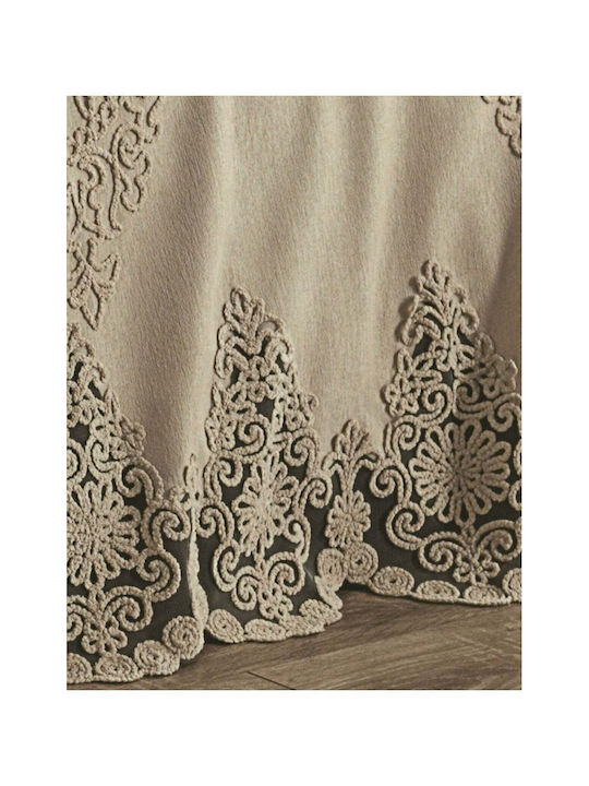 SteweHome Super-Double Bed Sheets Set 250x260cm Brown 4 Pieces