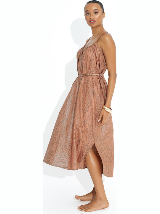 Bluepoint Women's Maxi Beach Dress Brown