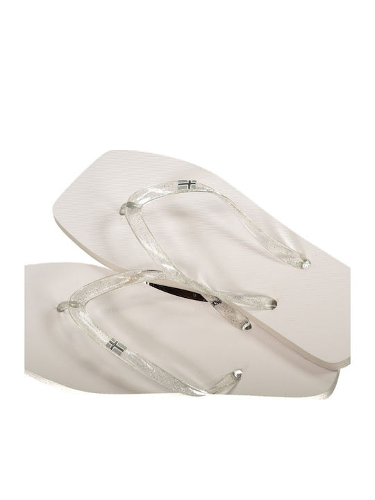 Flip Flops In White Colour