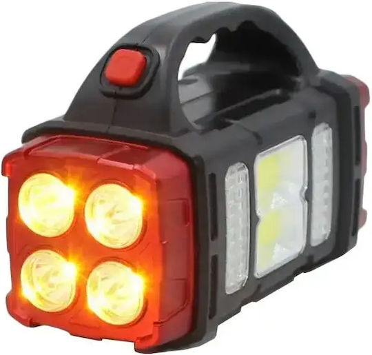 Verk Group Led Solar Lighting Accessory for Camping with Flashlight & Powerbank 25W Red