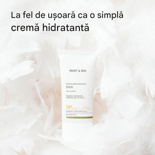 Mary & May CICA Soothing Cremă Solară de Față SPF50+ 50ml