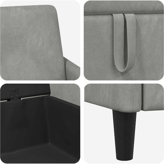 Πολυθρόνα 72x78x87cm Ανοιχτό Γκρι