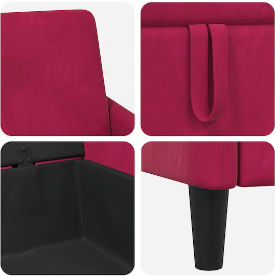 vidaXL Polsterstoffsessel 72x78x87cm Herstellerfarbe Rot vidaXL Polsterstoffsessel 72x78x87cm Herstellerfarbe Rot