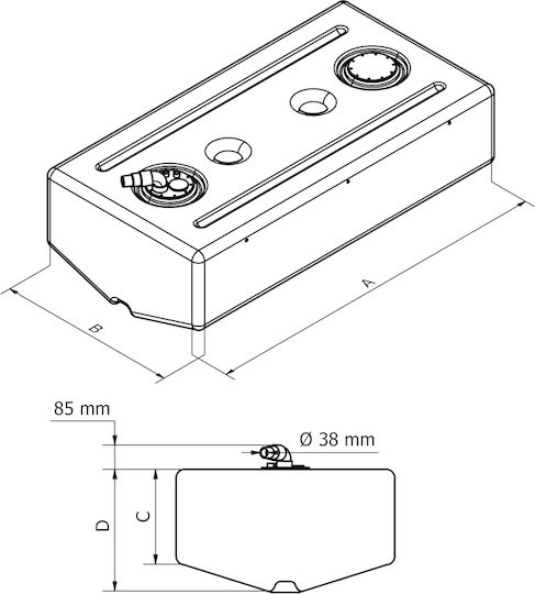 Can SB Fuel Portable Tank 190lt