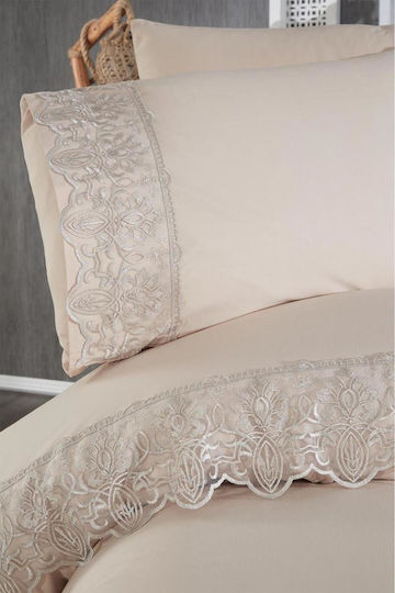 SteweHome Double Set 200x220cm Brown