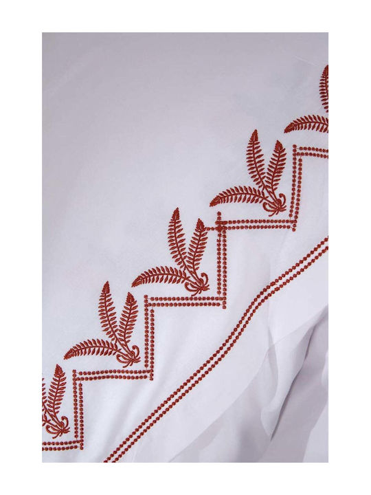 SteweHome Σετ Παπλωματοθήκη Βαμβακερή 200x220cm Διπλή με 2 Μαξιλαροθήκες Μπεζ