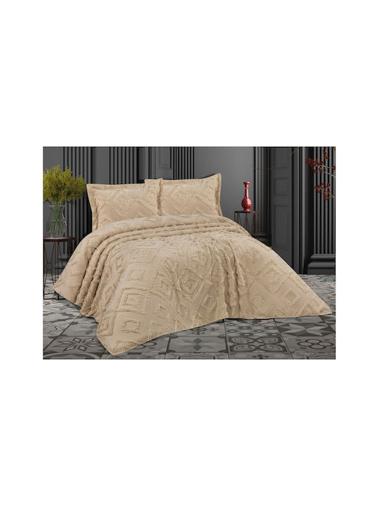 SteweHome Cotton Duvet Cover Double 250x260 Beige