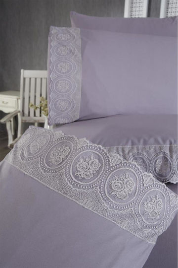 SteweHome SteweHome Bettbezug Set 200x220cm Doppel mit 2 Kissenbezügen Grau