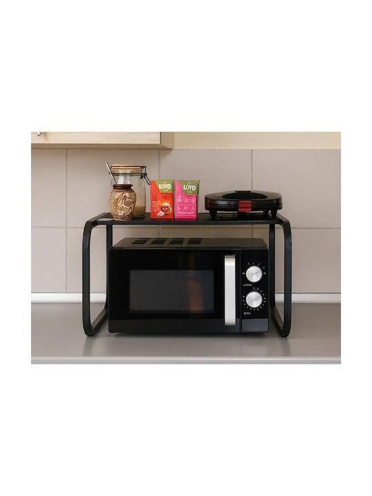 Verk Group Βάση για Φούρνο Μικροκυμάτων Μεταλλική 54x36x35εκ. Μαύρη