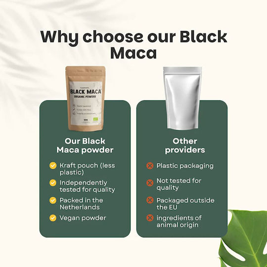 Cupplement Organic Black Maca Powder 500mg 100gr